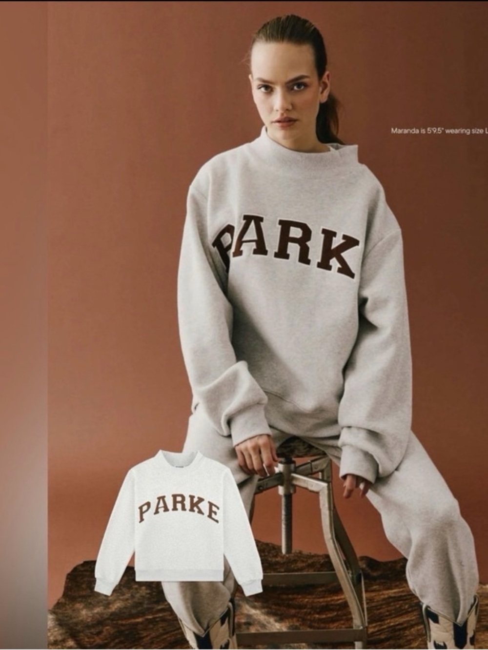 NIB Parke Texas Varsity Mockneck